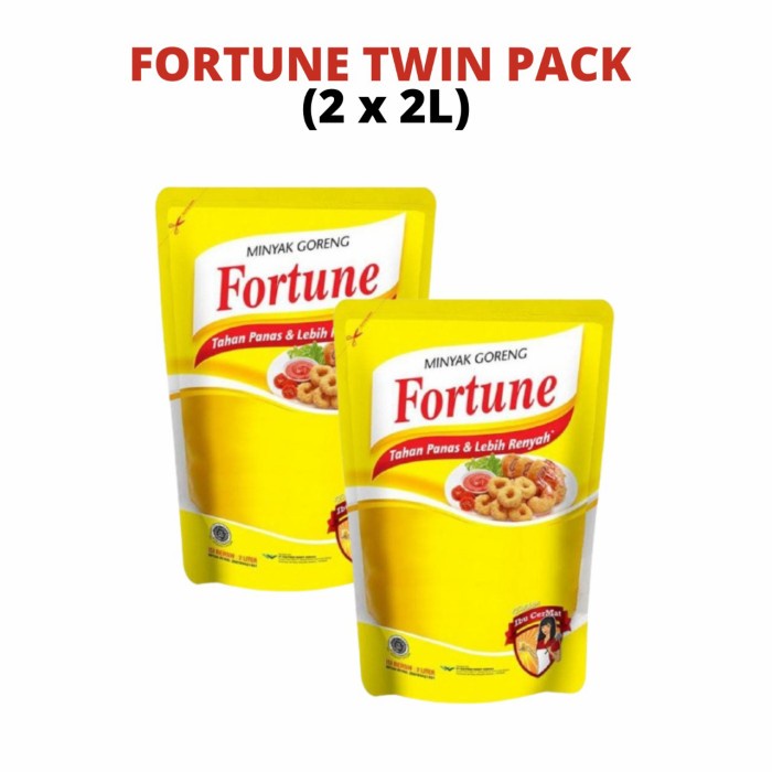 

Twin Pack Minyak Goreng Fortune 2 Liter