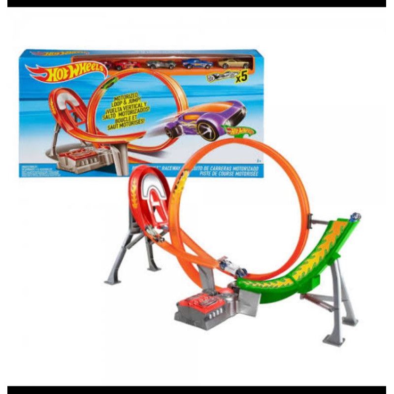 Mainan Track Hotwheels Powershift Raceway - Track Hotwheels Original