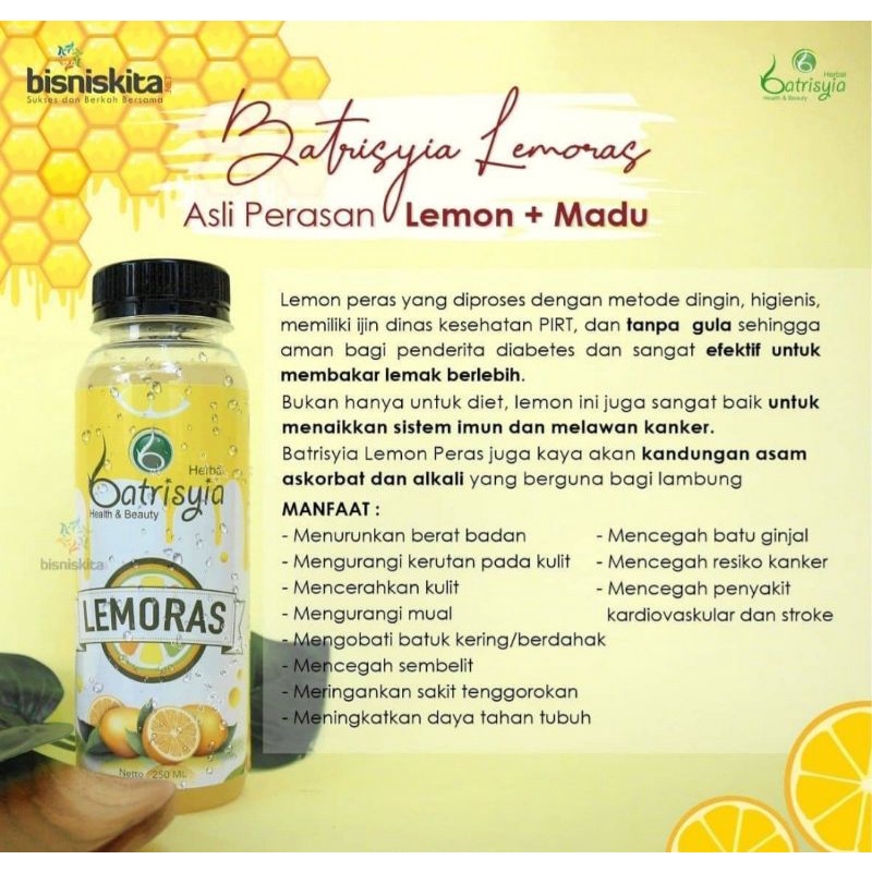 DIET AMANUNTUK BUSUI/ PELANGSING BUSUI/ PENURUN BERAT BADAN ALAMI/LEMORAS BATRISYIA/SARI LEMON+MADU