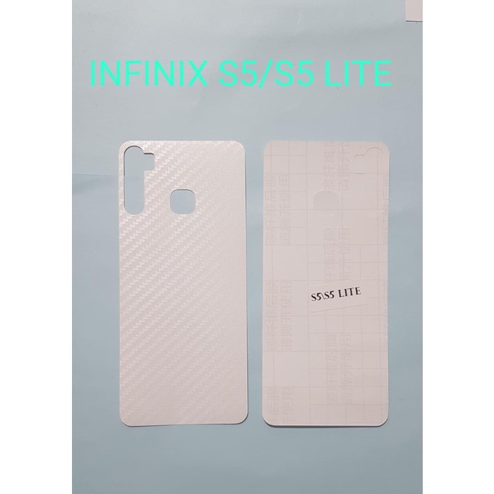 SKIN CARBON INFINIX S5 S5 LITE ~ ANTI GORES BACK INFINIX S5 ~ HP