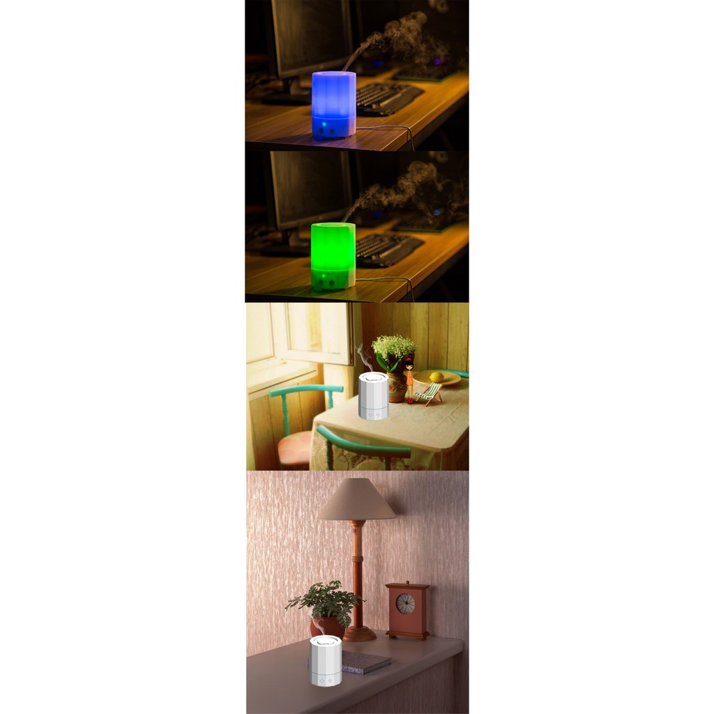 H40 - Humidifier Essential Oil Diffuser Air Purifier LED Light 100ml