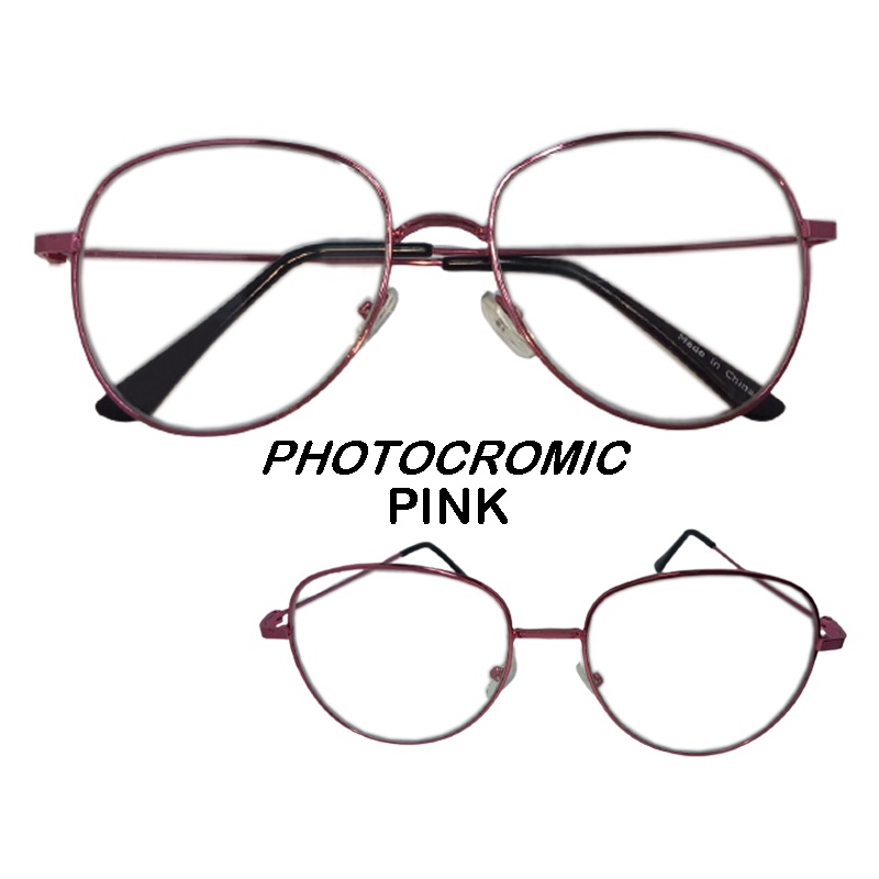 Kacamata Photocromic Antiradiasi Blueray Vintage Frame Optik Fashion Wanita pria Korean Unisex Kacamata Berubah Warna Kaca mata Fashion Korea Style Kacamata Gaya Cewek Cowok Kacamata terbaru Kekinian Kacamata Termurah