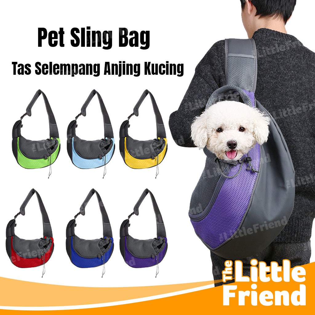 Tas Gendong Travel Model Selempang untuk Anjing Kucing/Pet Sling Bag