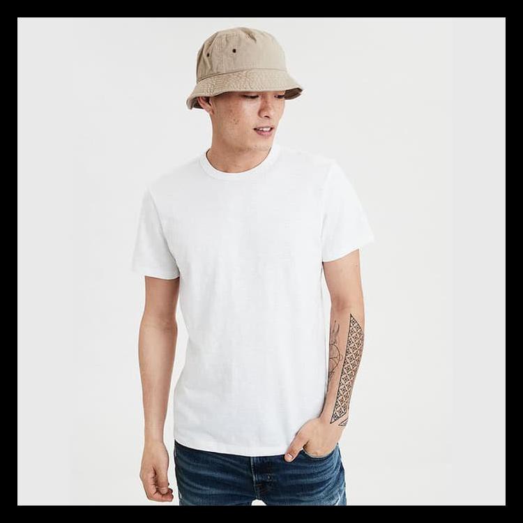 BANTING HARGA  KAOS  AMERICAN EAGLE BASIC SLUB T SHIRT  