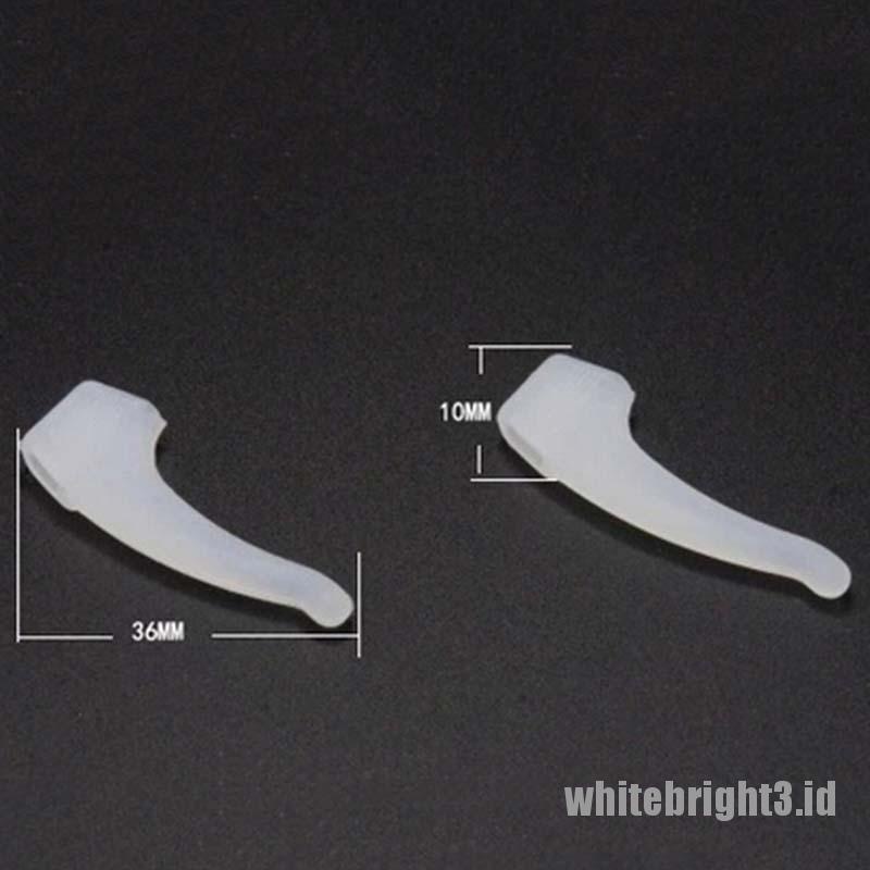 &lt; White3 &gt; Kait Telinga Kacamata Bahan Silikon Anti Slip