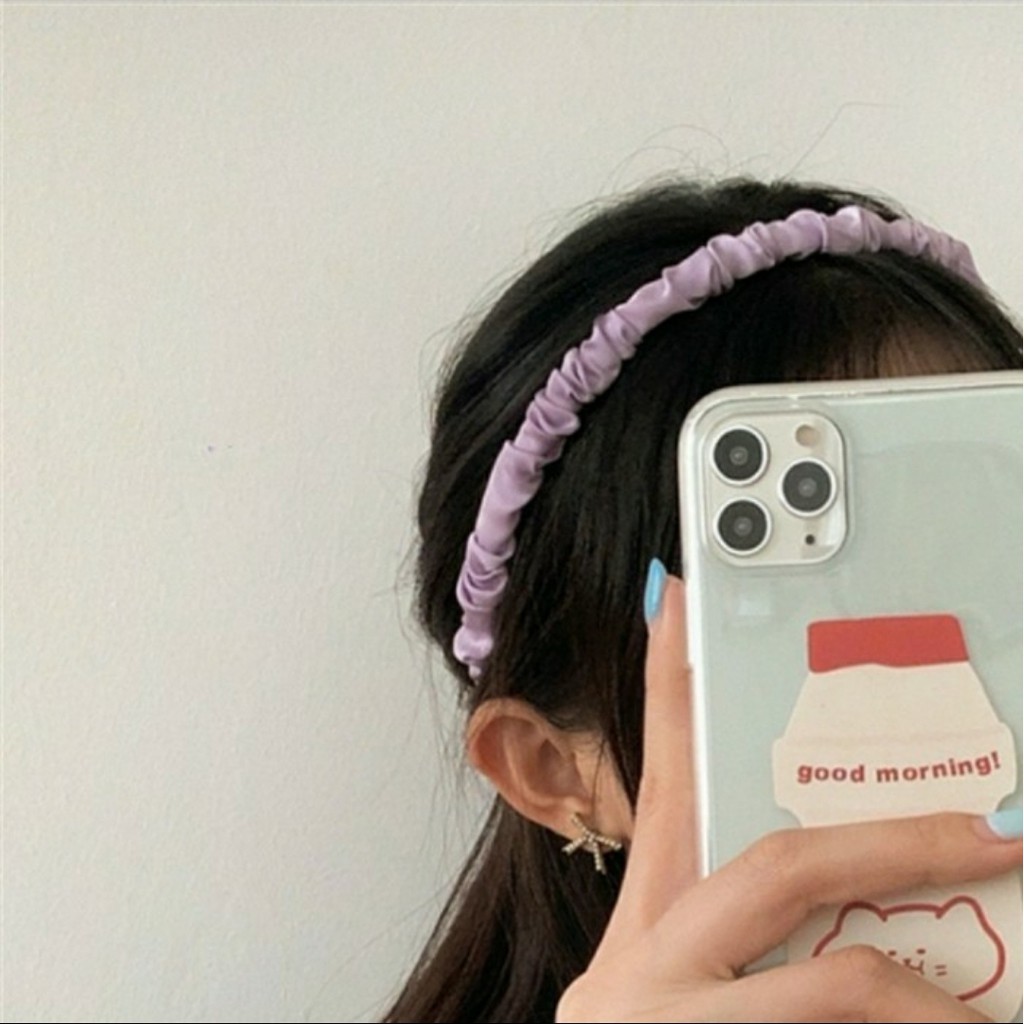 BANDO KOREA SATIN - BANDO SCRUNCHIE SATIN KOREA - HAIRBAND KOREA SATIN - BD