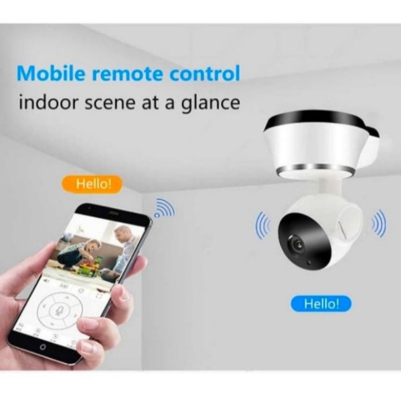 IP KAMERA CCTV mini 3MP Wifi p2p Wireless Security Infrared Night - IP MINI APP V380