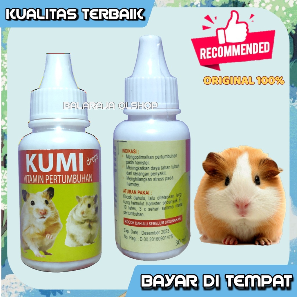 VITAMIN PERTUMBUHAN DAN PENAMBAH NAFSU MAKAN HAMSTER MARMUT KELINCI KUMI