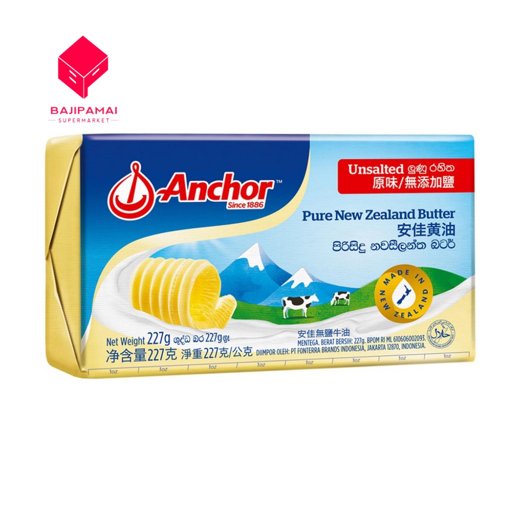 

ANCHOR UNSALTED BUTTER 200 GR