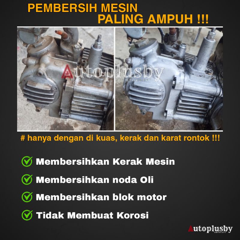 PEMBERSIH KERAK MESIN MOTOR MOBIL/CAIRAN PEMBERSIH JAMUR KERAK MESIN TERLARIS BISA COD AUTOPLUSBY