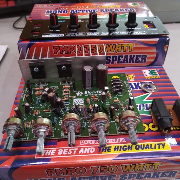 Kit Aktif Speaker Mono Plus Mic Subwoofer