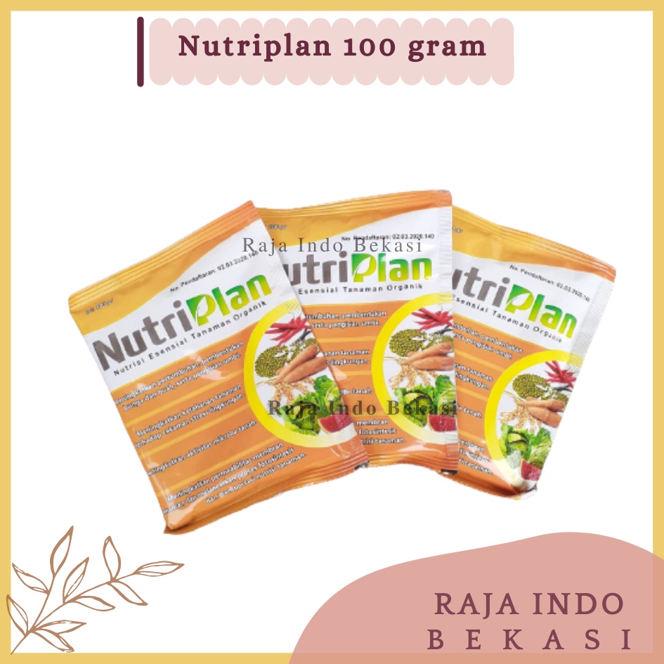 ORI Nutriplan Nutrisi Esensial Tanaman Pupuk Organik 100 Gram Melancarkan Proses Fotosintetis Dan Transportasi Nutrisi Tanaman