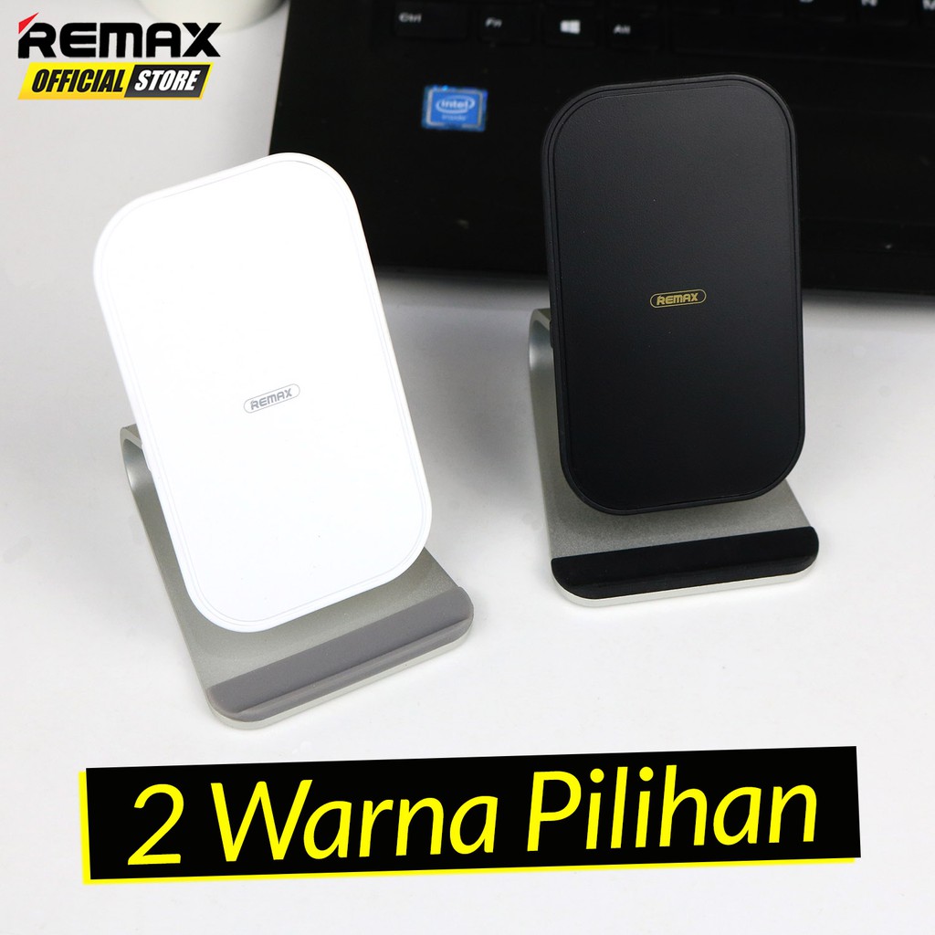 Remax RP-W12 Phone Stand with Wireless Charger Garansi Resmi / Phone Holder / Dudukan HP