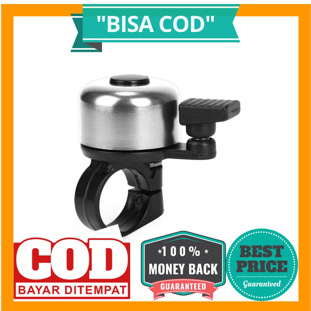 BISA COD Bell Sepeda Stainless Steel Safety Cycling Horn - CQC - Silver