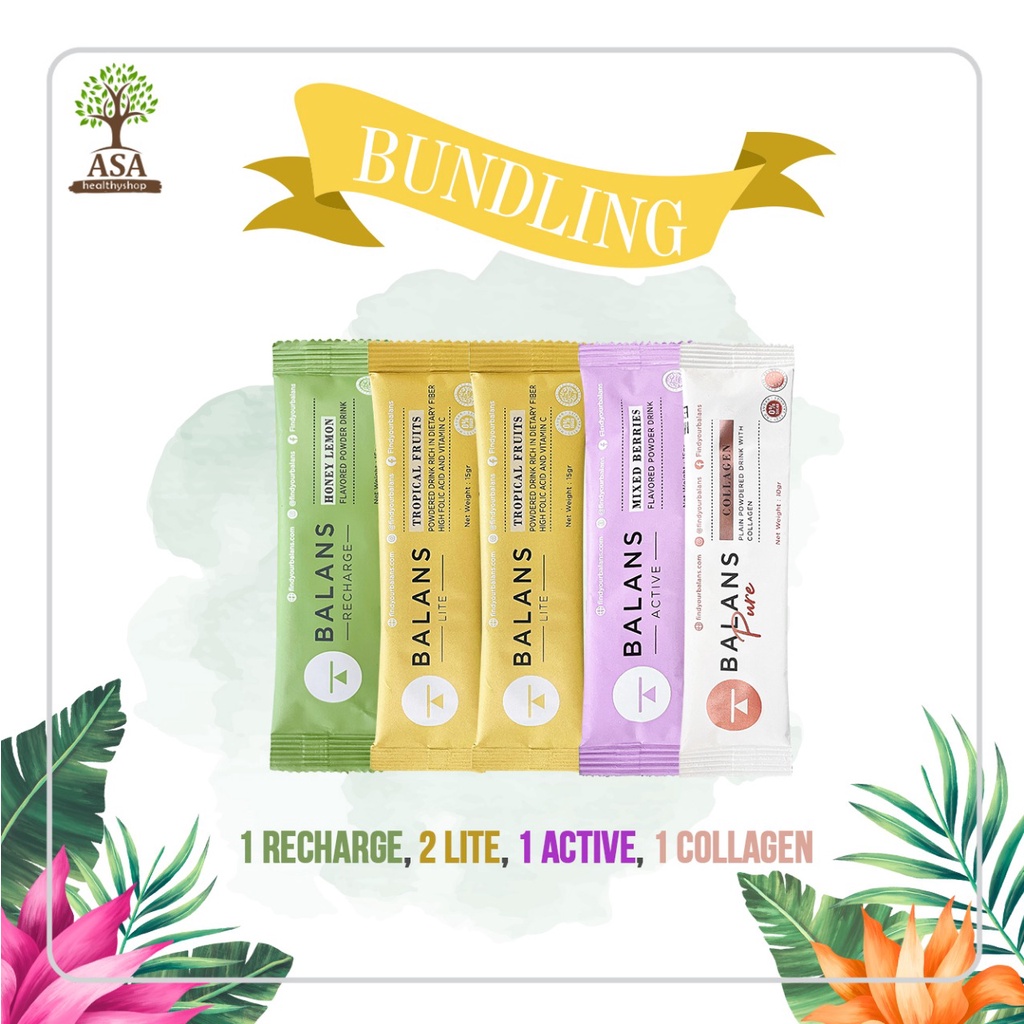 Balans Active/Recharge/Lite/Pure Sachet BUNDLING isi 5 pcs