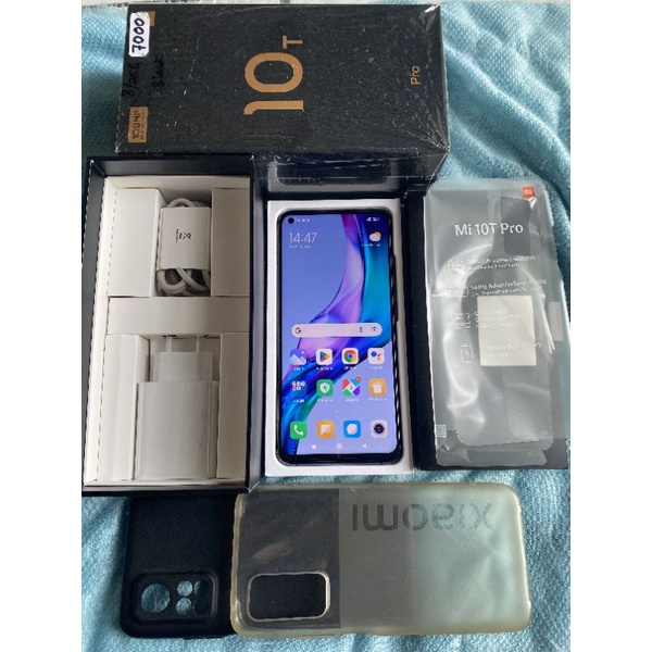 Xiaomi MI 10T Pro 5G 108MP 8//128GB Black Fulset ORI + TG dan Case NO MINUS