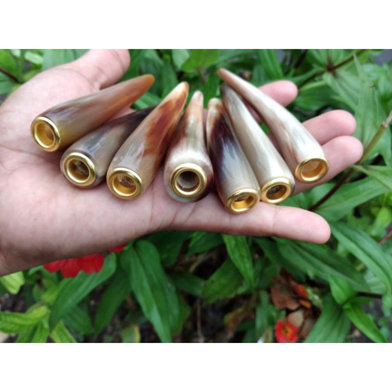 once pipa rokok tanduk kerbau 8-10cm