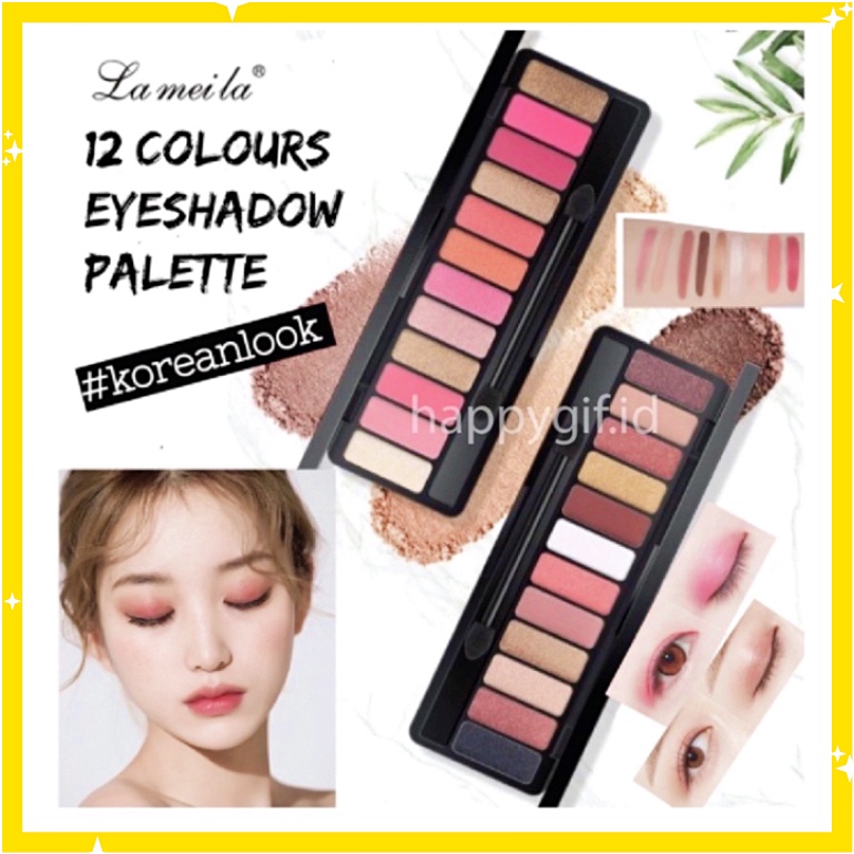 LAMEILA NEW 12 Warna Eyeshadow Nude Color Eyeshadow LA010 1111