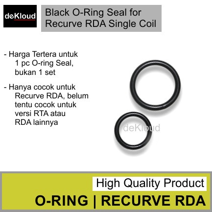 Black O-Ring Seal for RECURVE RDA | karet oring silikon sil