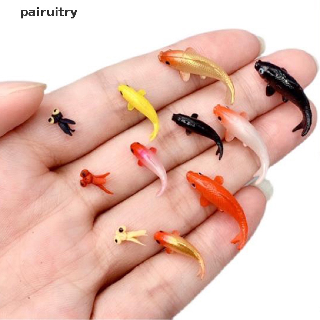 Prt 5pcs Miniatur Ikan Mas Untuk Aksesoris Rumah Boneka PRT