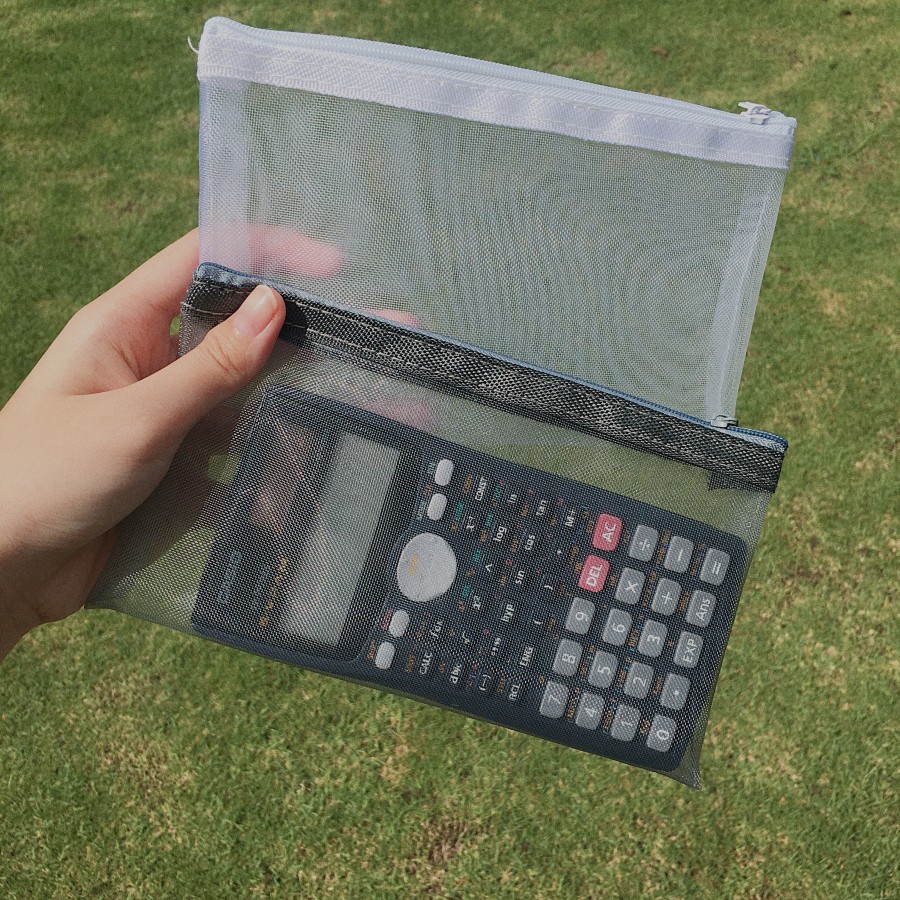 

Pencil Case / Tempat Pensil Jaring Polos Minimalis