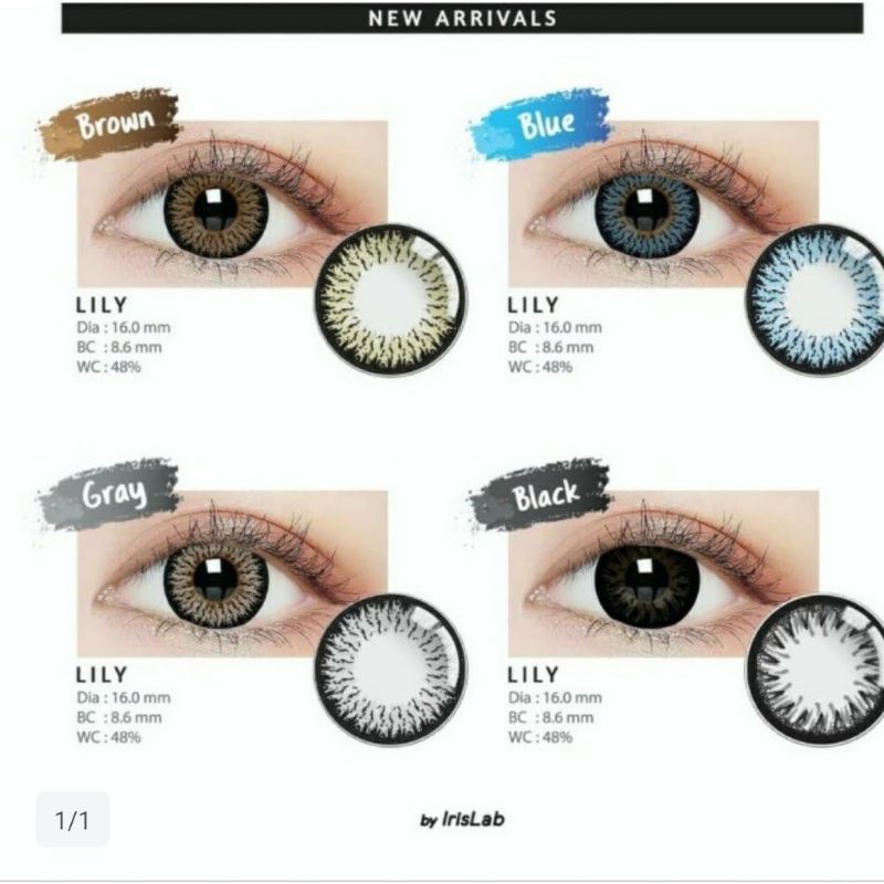 Softlens LILY living color by IRISLAB BIG EYES dia 16 mm