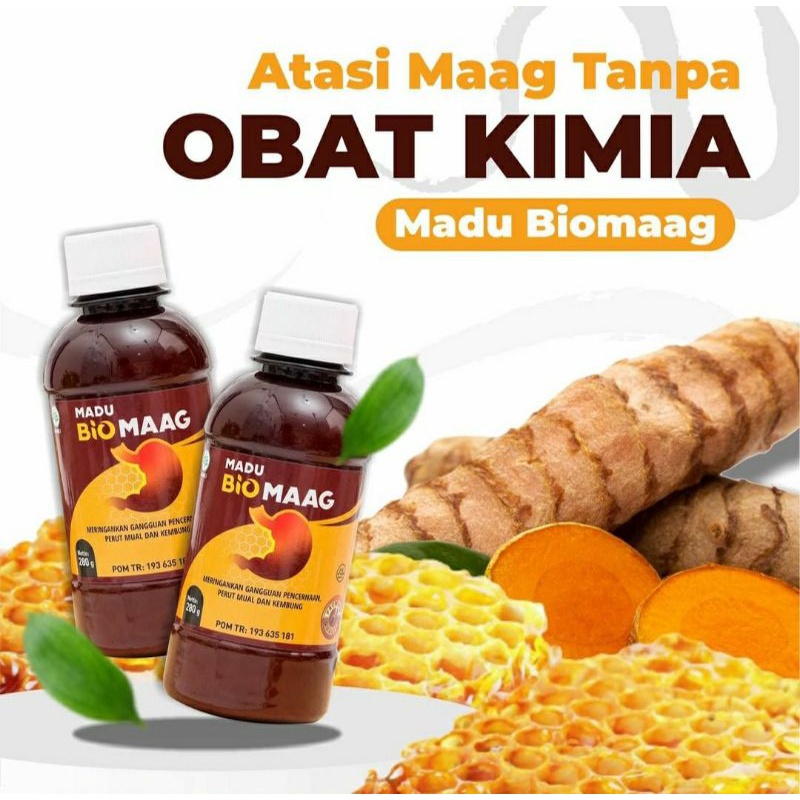 (BISA COD) MADU BIOMAAG BIOMAG OBAT HERBAL ASAM LAMBUNG BUKAN MADU ZESTMAG MAAG KRONIS GERD GANGGUAN