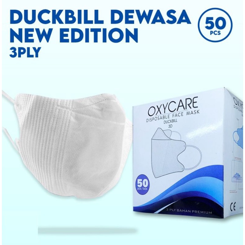 Masker Kf94 isi 50pcs 4ply High Quality Bahan Nyaman dan Lembut Semarang-DB PUTIH OXYCARE 50