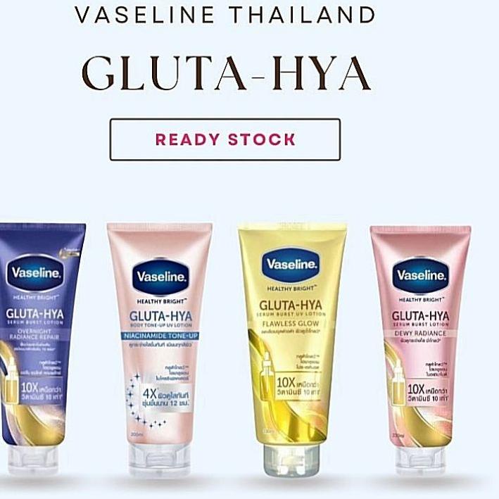 VASELINE GLUTA HYA BURST LOTION SERUM THAILAND original body 330ml 70ml Sachet OVERNIGHT RADIANCE RE
