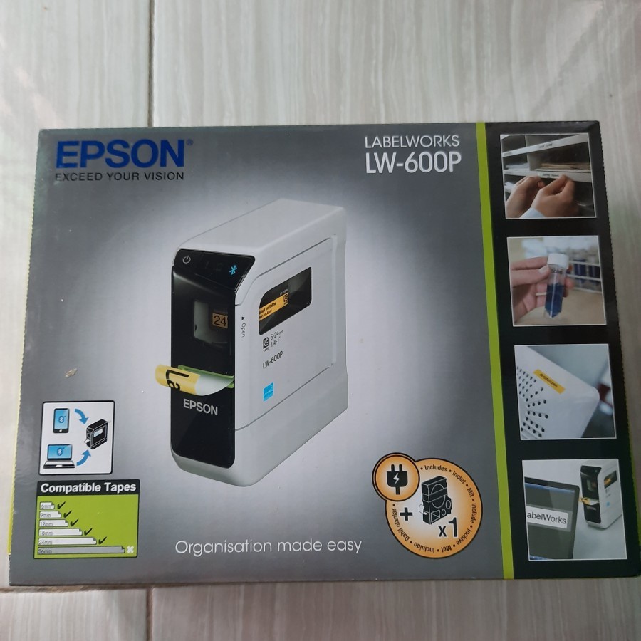 printerEpson LabelWorks LW-600P Bluetooth PC Connectable Label Printer
