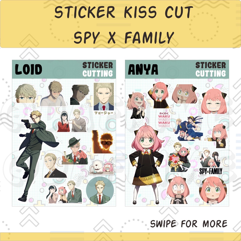 SPY X FAMILY STICKER CUTTING ANIME