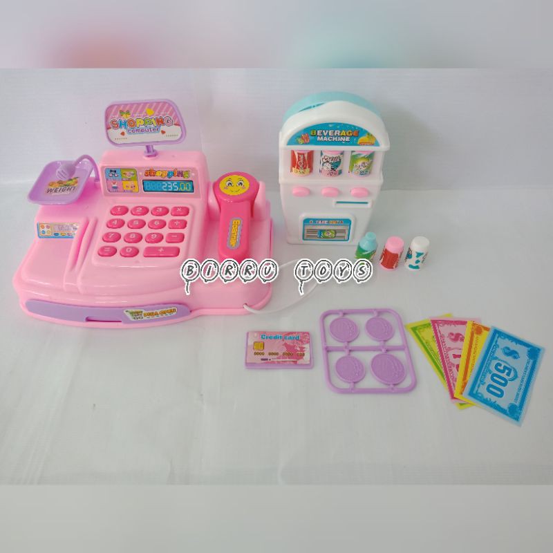 Mainan Kasir - Kasiran | Mesin Kasir & Vending Mesin - Supermarket Set
