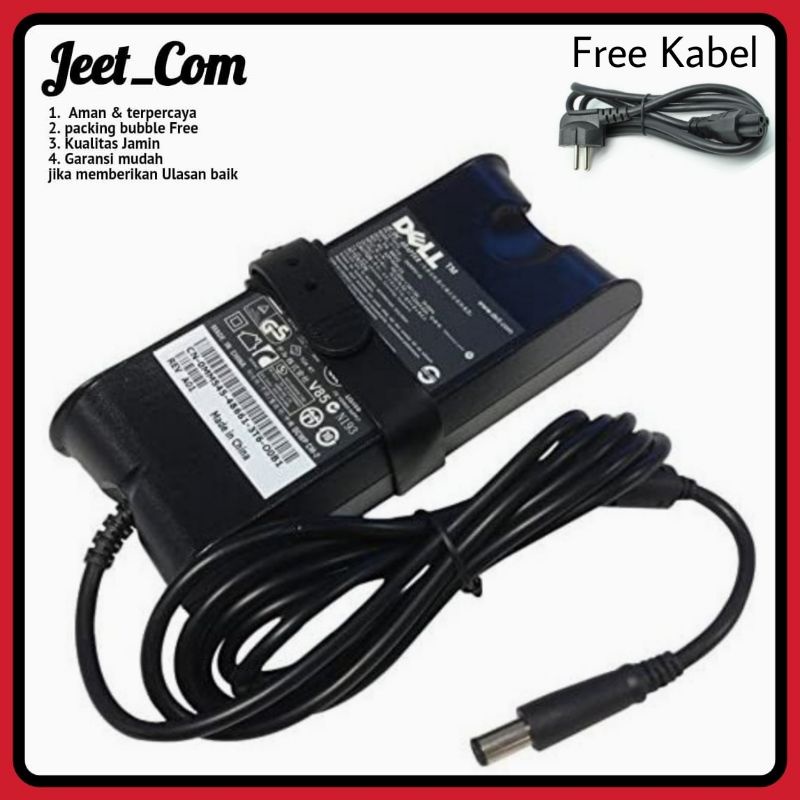 ORIGINAL Adaptor Charger Laptop Dell 19.5V 3.34A Dell Inspiron 14R N4010 N4050 N4110 N5110