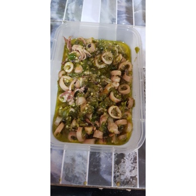 

CUMI ASIN SAMBAL IJO (TANPA NASI)