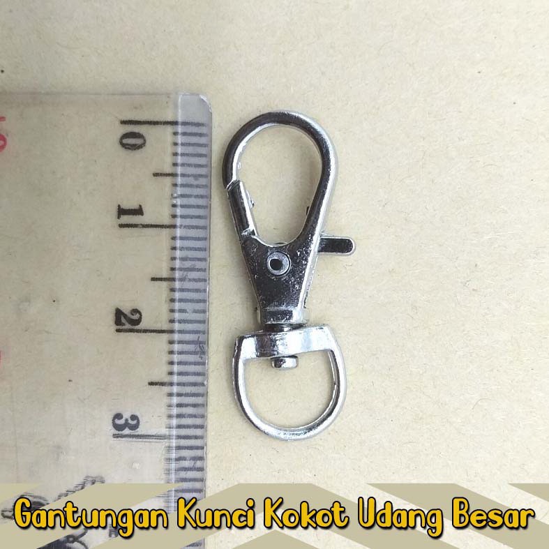 [10pcs] Gantungan Kunci Kokot Udang Cantolan 3 cm Tali Tas Masker Motor