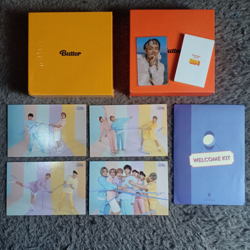 [READY STOCK] ALBUM BTS BUTTER SEALED CREAM, ALBUM BUTTER PC TAE PEACH, SHARING FESTA BTS, MEMBER SE