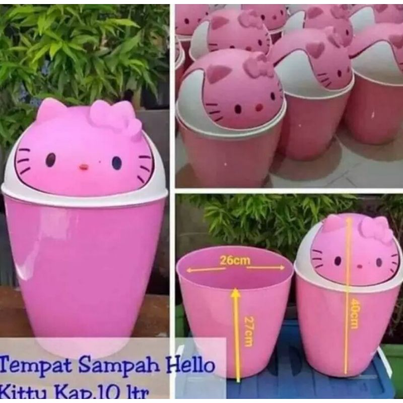 tempat sampah hello Kitty