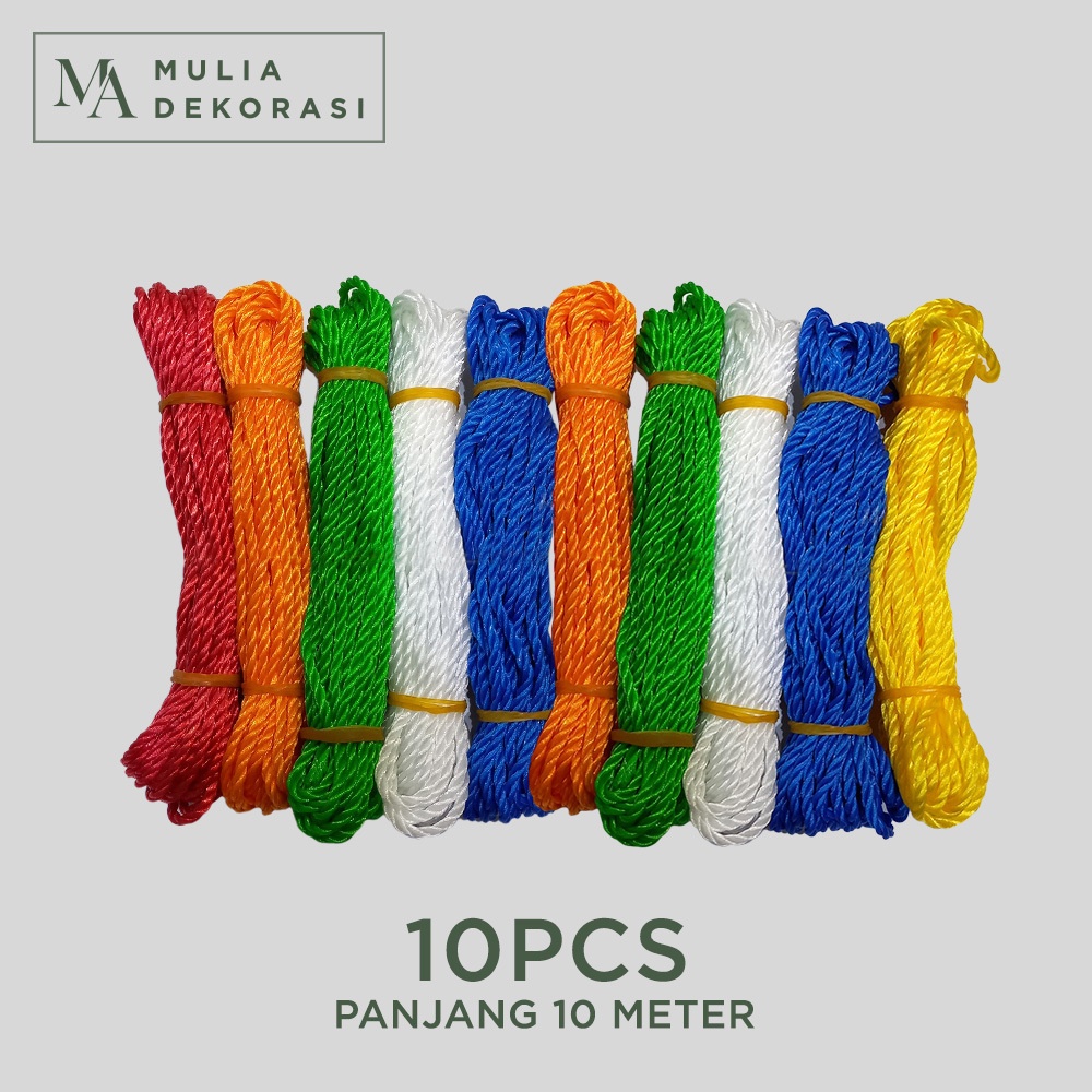 Tali Tambang High Quality Plastik Kecil Jemuran Dekorasi Gantung 10 Meter Horden Kain Tirai Lusinan Pemasang Stand