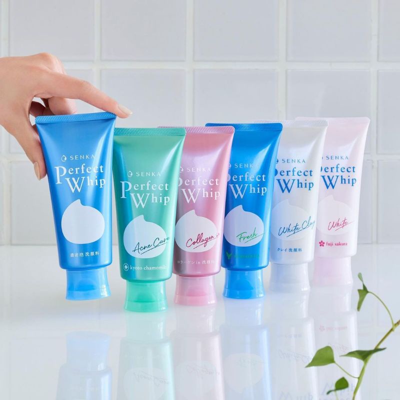 [BPOM] SENKA NEW LOOK PERFECT WHIP | WHITE CLAY | FRESH ANTI SHINE | VIBRANT WHITE | ACNE CARE | COLLAGEN COLAGEN IN 120 100 50 GR BESAR KECIL CUCI MUKA SABUN 120GR 100GR 50GR SERIES COLLECTION TERMURAH ORI ED JAUH