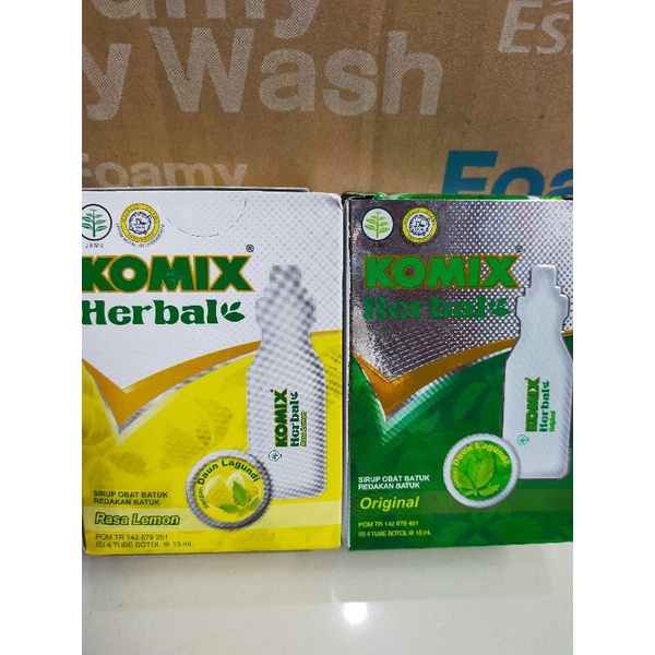 Komix Herbal isi 4 tube botol @15ml