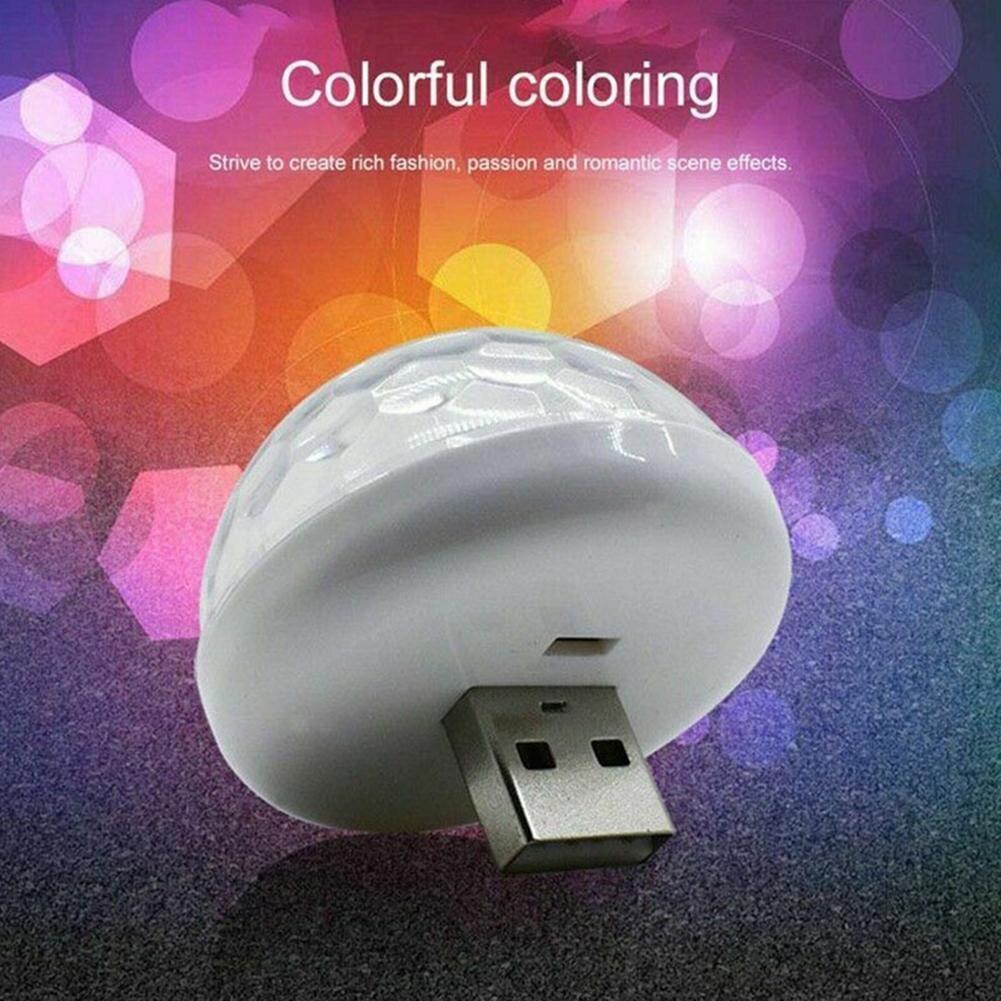 Lampu stereo Mobil Mini, Ornamen Lampu led Berwarna Untuk Pesta karaoke, Dengan usb, Lampu rgb, Bagus Untuk Pencahayaan Pesta, e7l5