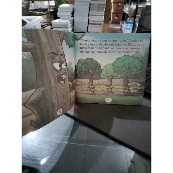 buku seri dongeng negri buah bilingual full colour (19x19cm)