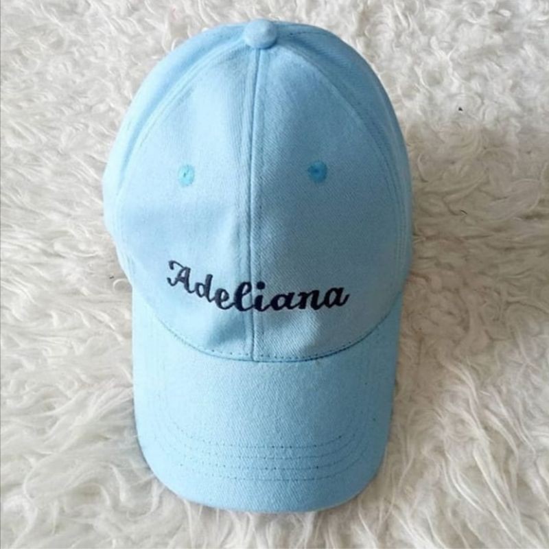 

Topi hadiah kado custom request nama sendiri / anak unik lucu murah elegan