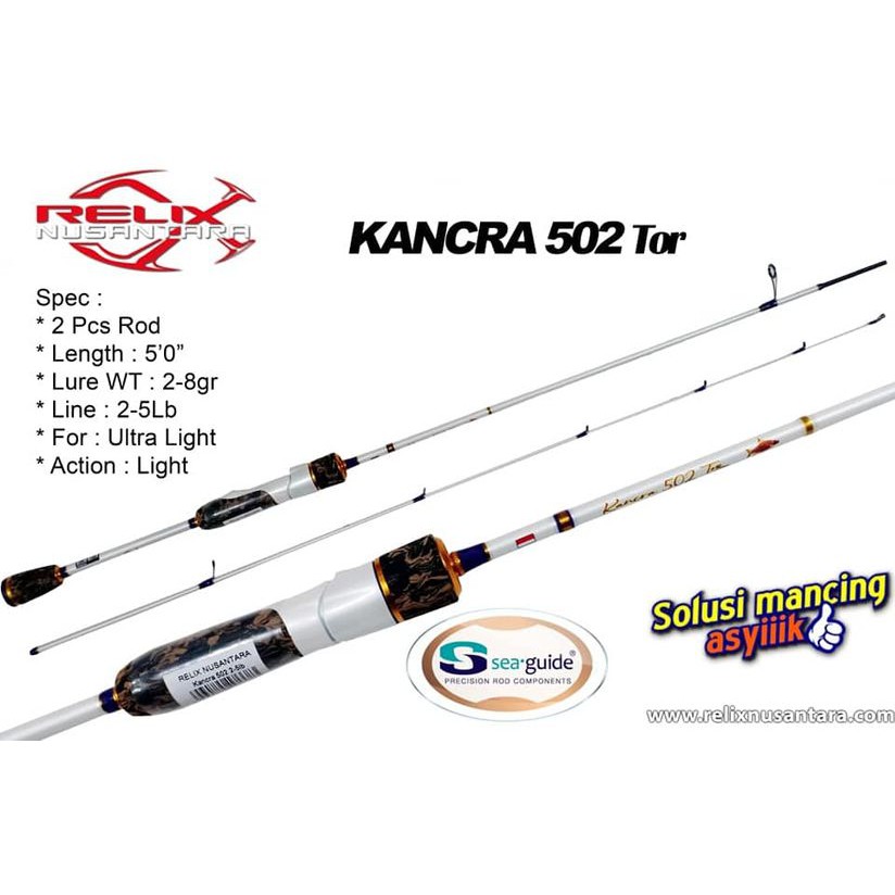 Rod UL RELIX NUSANTARA KANCRA TOR 502 / 150cm (Line Test 2-5lbs)