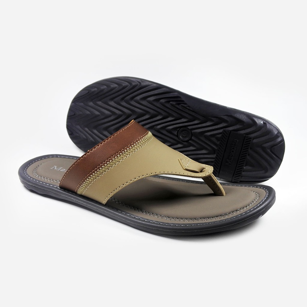 Mascotte LIPOSO Sandal Pria 975.280-283 [ Tan, Hitam dan Cream ] / Ramayana Jatinegara