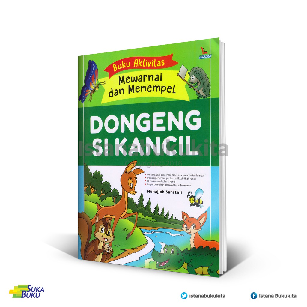 Buku Buku Aktivitas Mewarnai Dan Menempel Dongeng Si Kancil