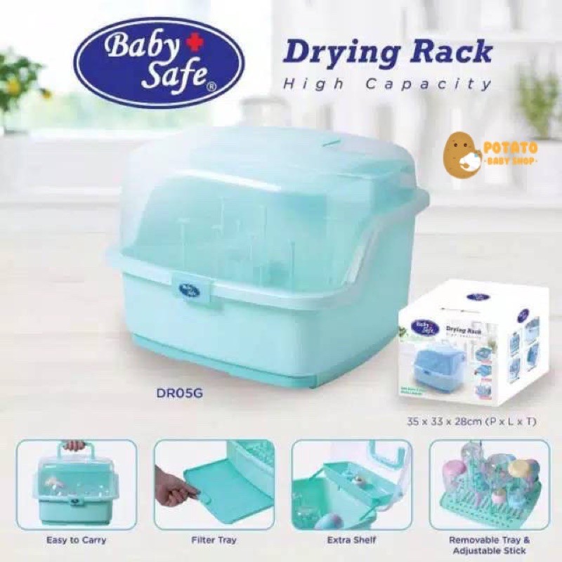 BabySafe Drying Rack High Capacity - Rak Botol Bayi Baby Safe