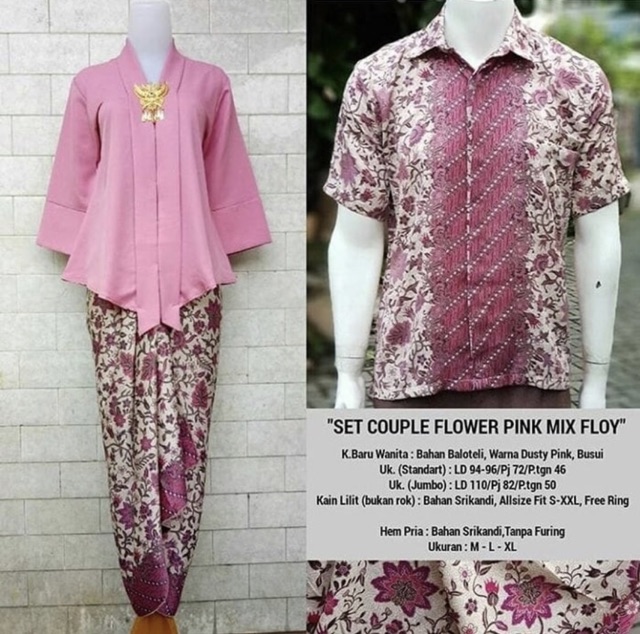 KEBAYA KUTUBARU FLOY COUPLE / KEBAYA MODERN / KEBAYA COUPLE