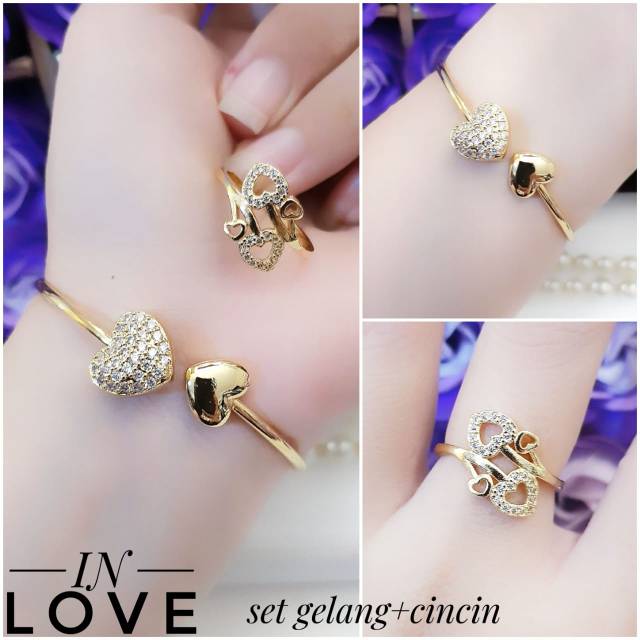 Xuping set perhiasan lapis emas 24k 2715h