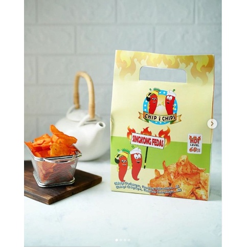 KERIPIK SINGKONG PEDAS LEVEL 60% CHIP I CHIPS 200GR